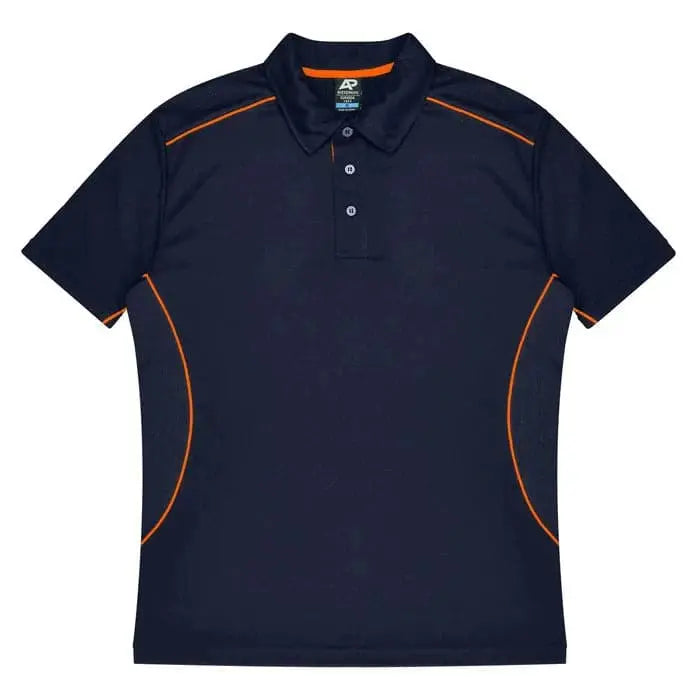 Aussie Pacific Kuranda Men's Polo Shirt 1323  Aussie Pacific NAVY/FLURO ORANGE S